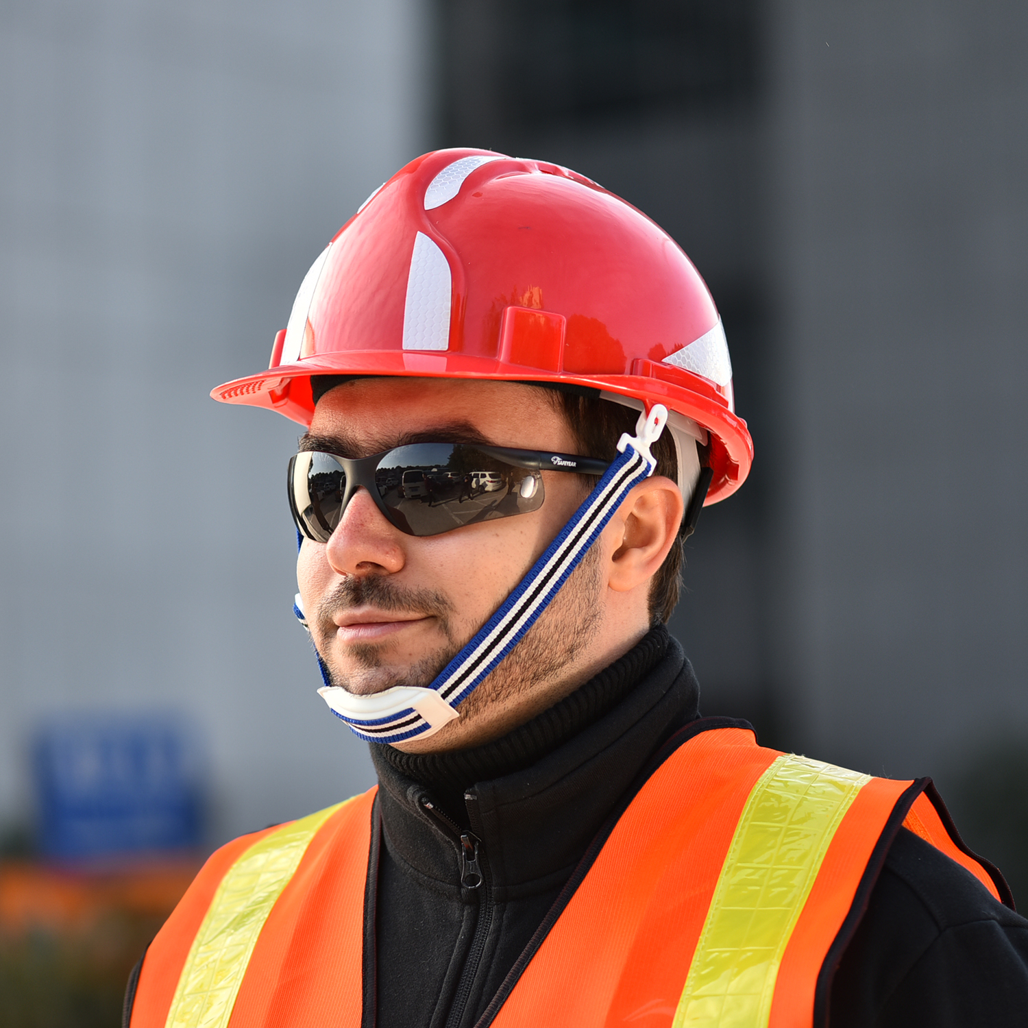 Red Safety Helmet for Construction W-036