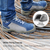 Fashionable Slip Resistant Women's Steel Toe Cap Trainers Sneakers Safety Work Shoes