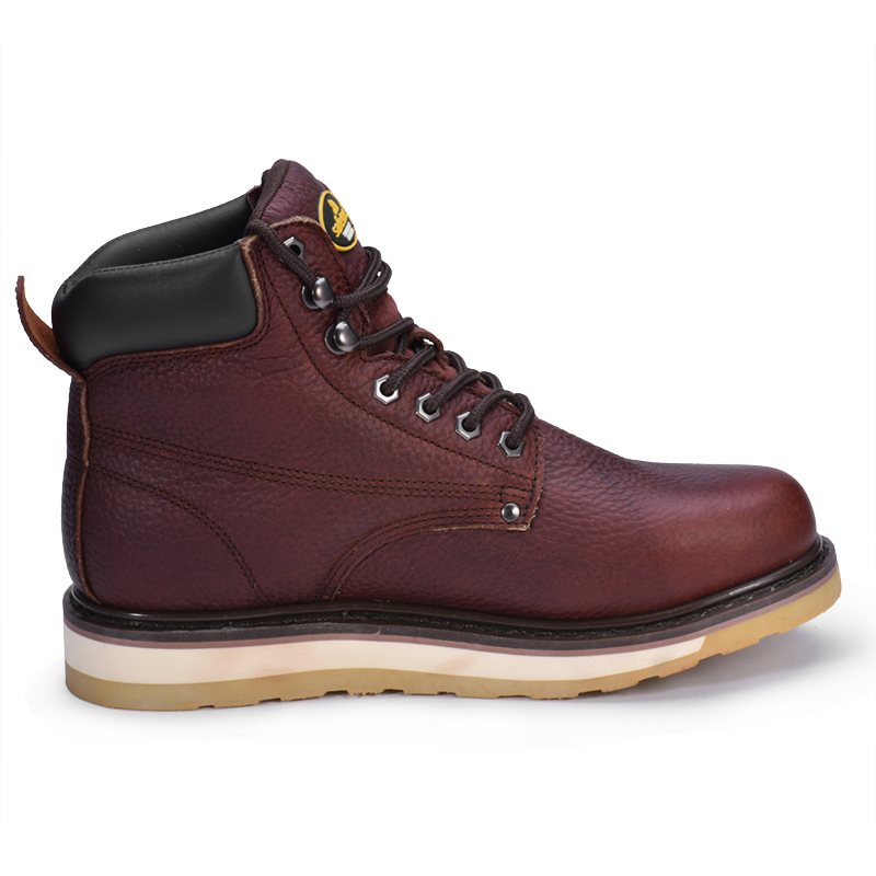 Traditional Lace-Up Wedge Work Boots M-8076
