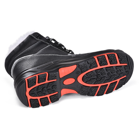 Fur Lined Composite Toe Winter Safety Boots for Cold Weather M-8573