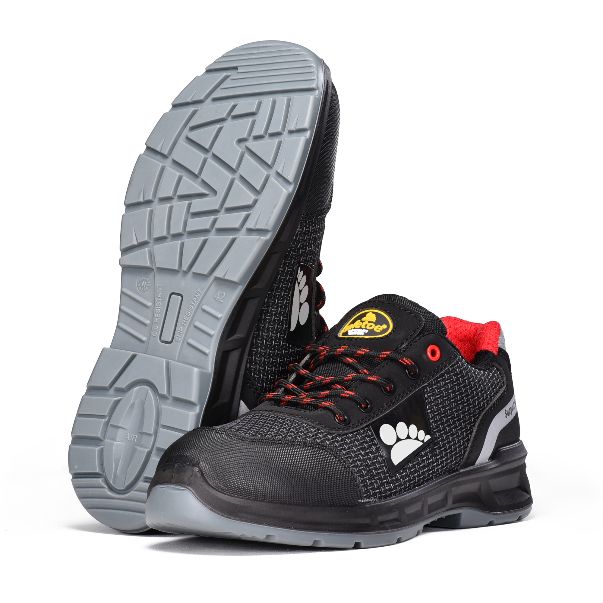 Light Weight PU-TEK S1P Safety Shoes with Composite Toe & Kevlar Plate L-7512