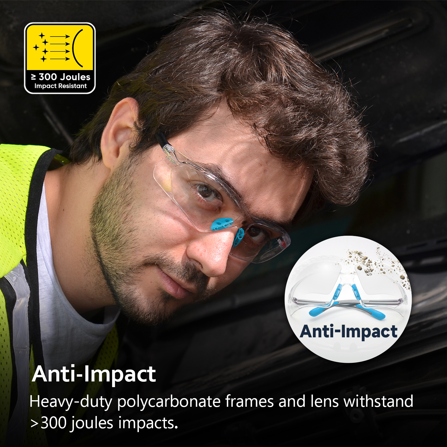 CE Approved Safety Glasses SG003 Blue