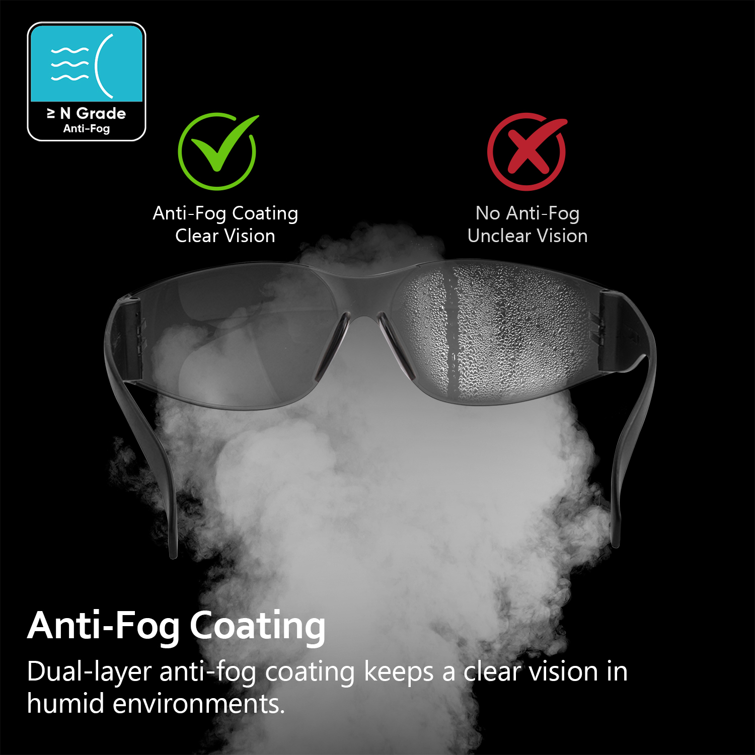 Protective Safety Sunglasses SG001 Black