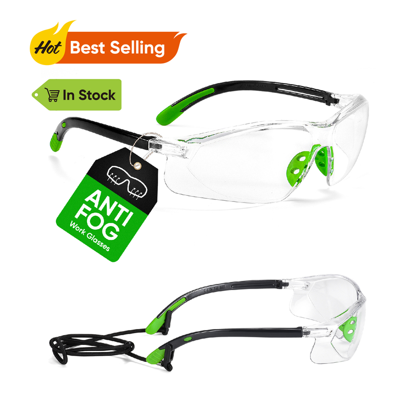 Ready Stock Anti-Fog Safety Glasses SG003GN