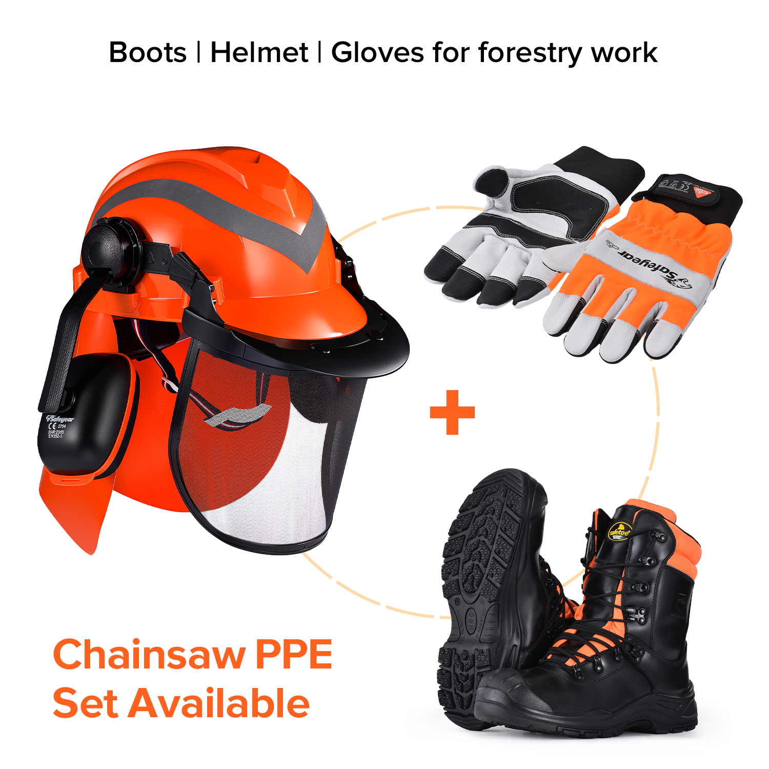 Forestry Chainsaw Gloves for Professional Logging | EN 11393