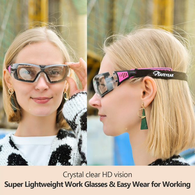 Women Fit Anti-Fog Safety Glasses | ANSI Z87.1 & CE EN166