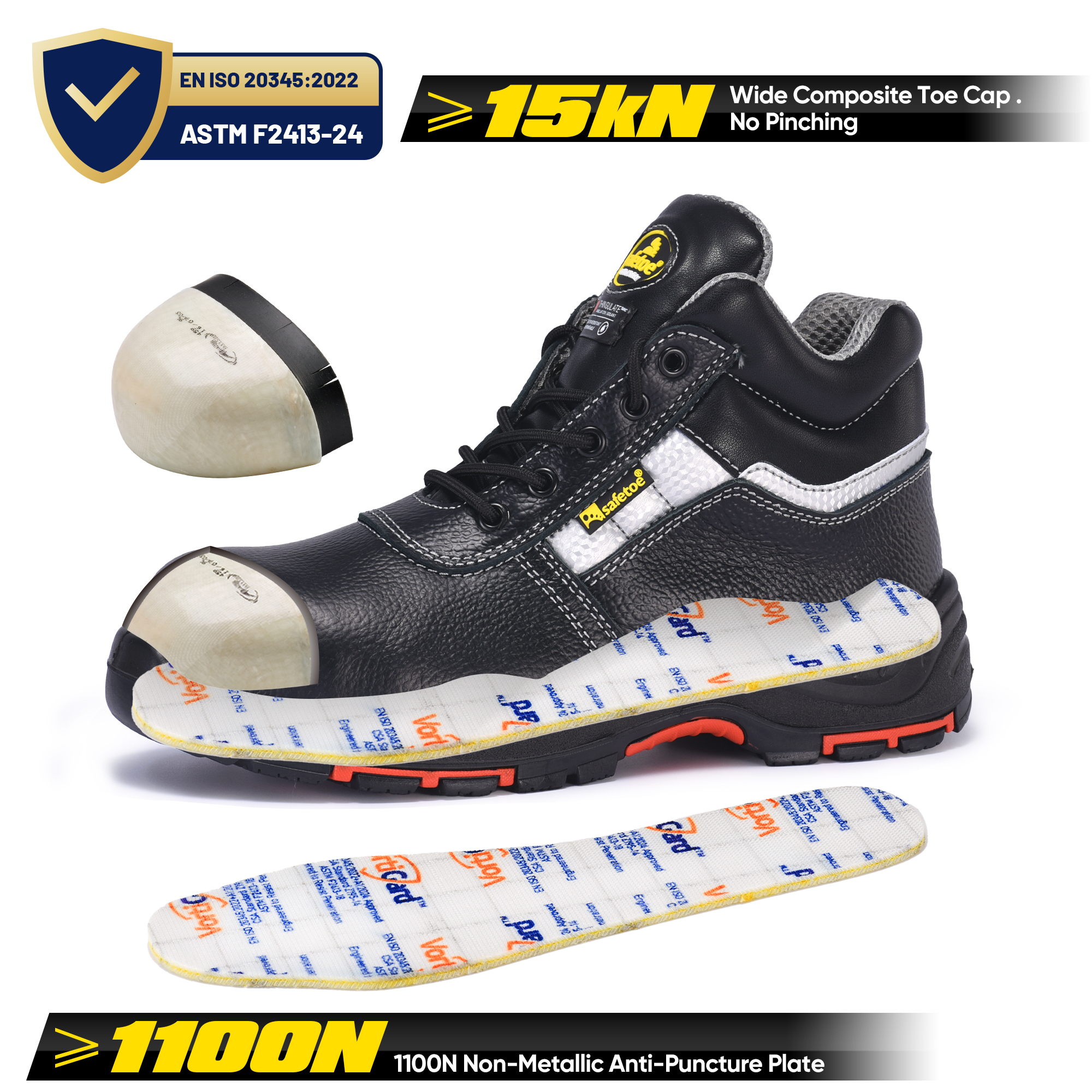 Safetoe Insulated Cold Storage Safety Boots M-8027PR ColdGuarder