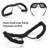 Ultra-Comfort Anti-Fog Safety Glasses with Cushioned Inner Foam | ANSI Z87.1 & EN166 SG002 Black