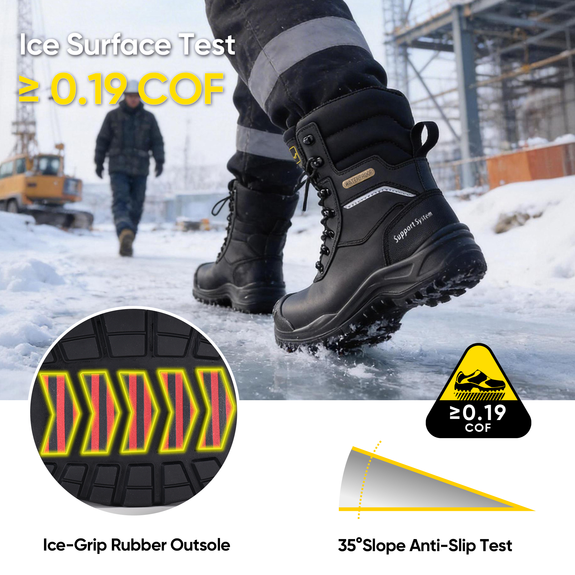 Safetoe IceGrip Arctic-Zip Winter Safety Boots H-9552 IceGrip