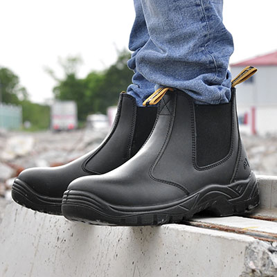 Ready Stock Slip-On Chelsea Work Boots M-8025