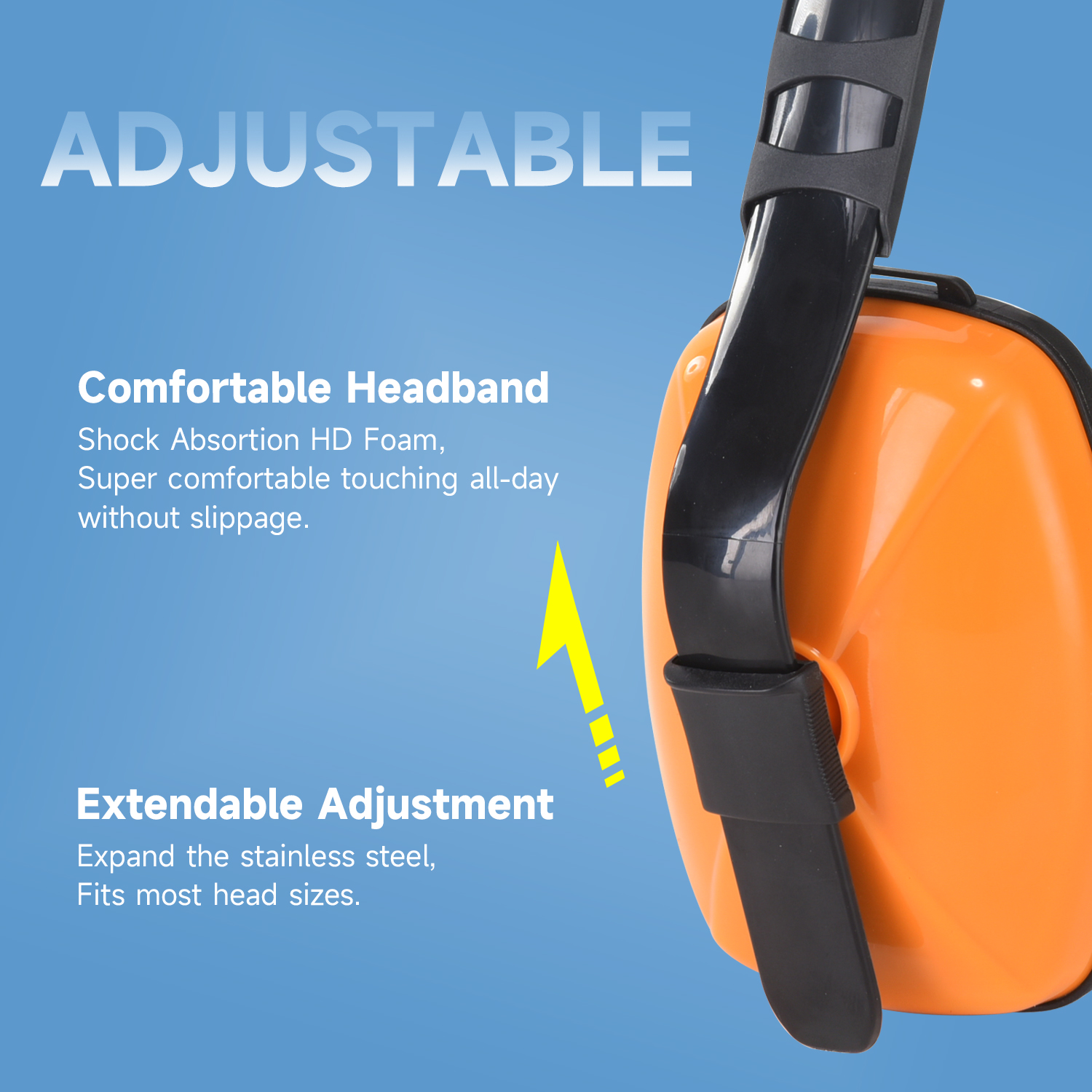 Hearing Protective Ear Muffs EM-5003 Orange