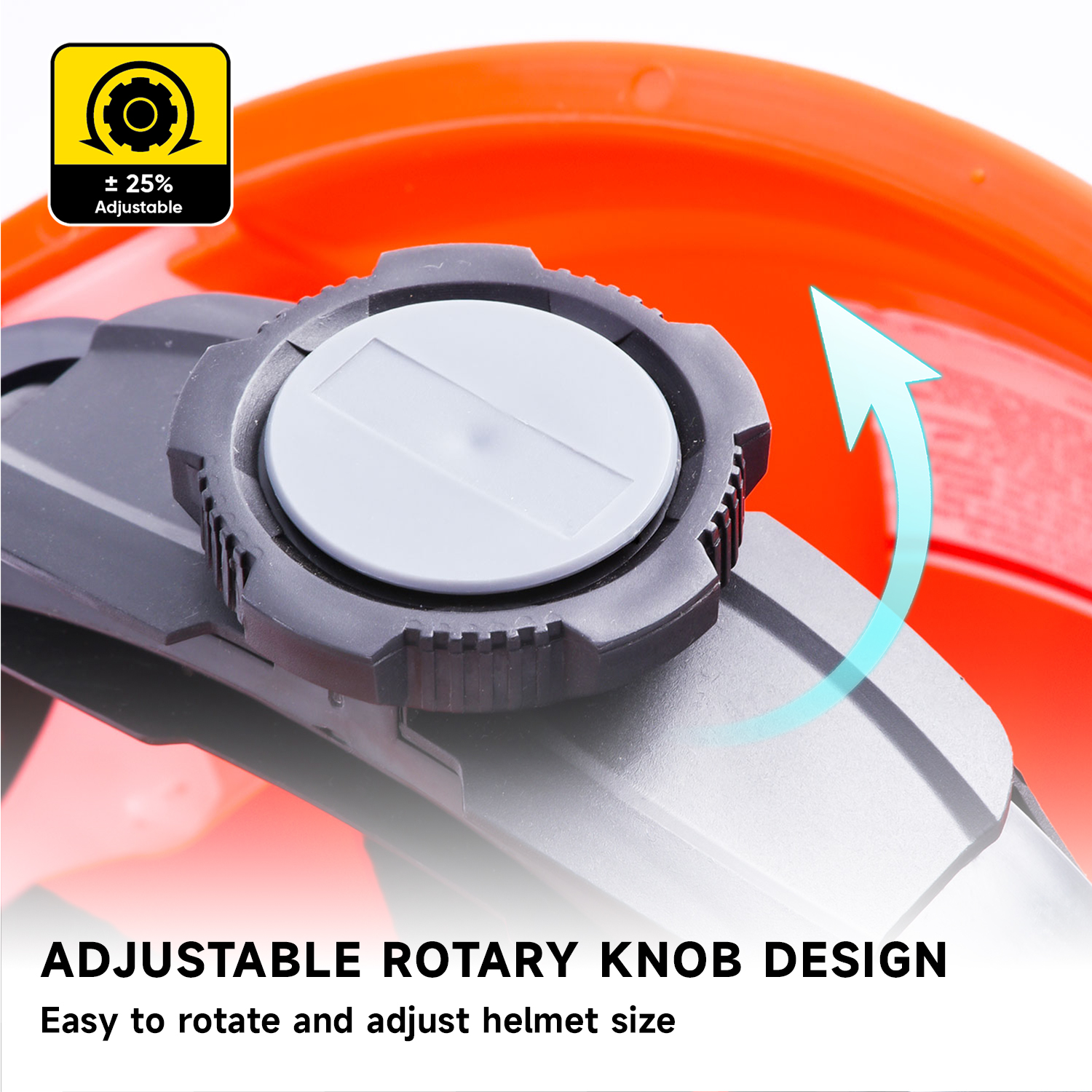 Adjustable Rotary Knob Work Helmets W-018 Orange