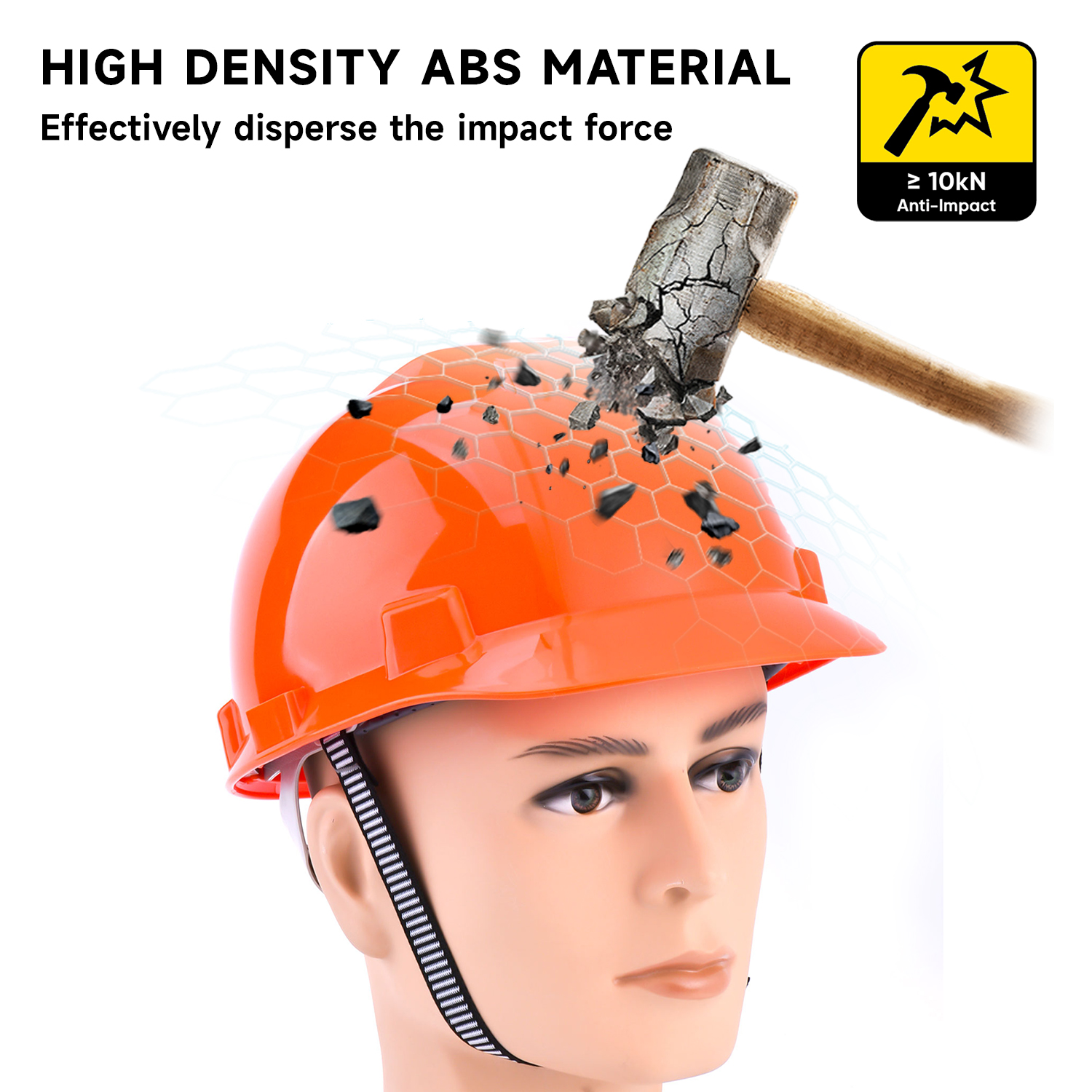 Construction Work Safety Helmets W-003 Orange