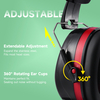 Ready Stock ABS Protective Ear Muffs EM-5002 Red