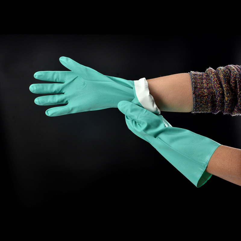 Chemical Resistant Work Gloves FL-0056 Green