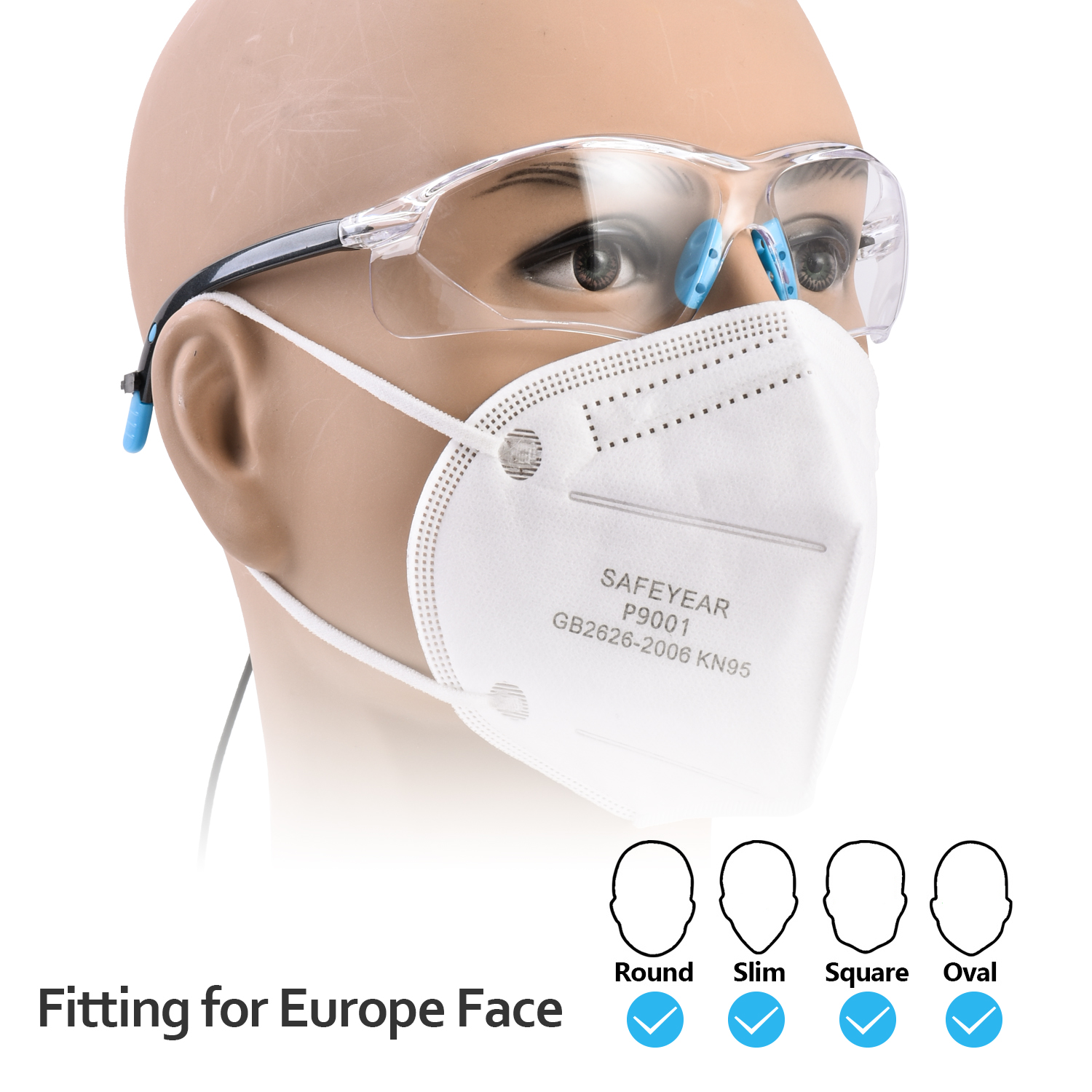 CE Approved Safety Glasses SG003 Blue