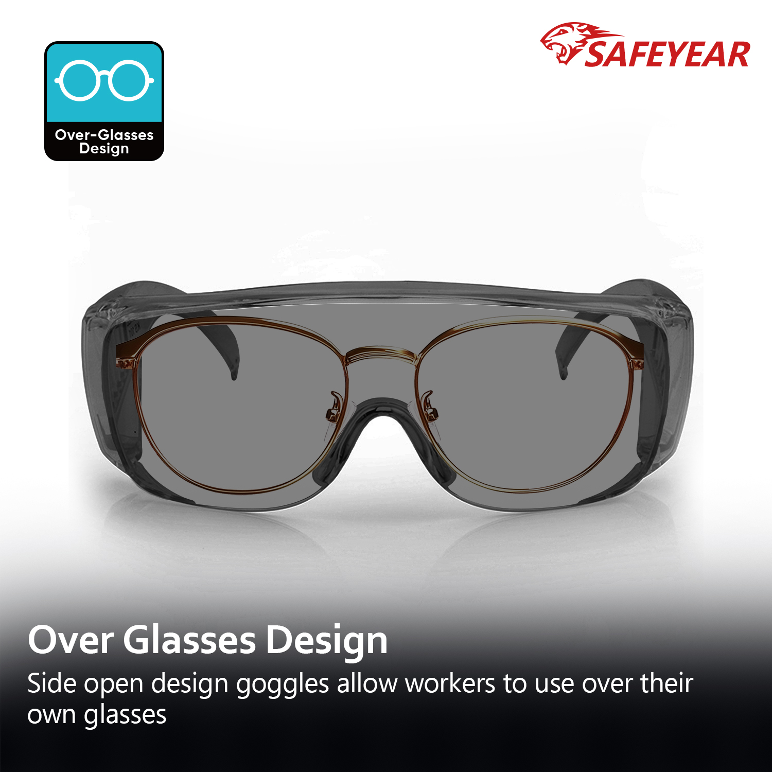 Polycabonate Safety Goggles SG035 Black