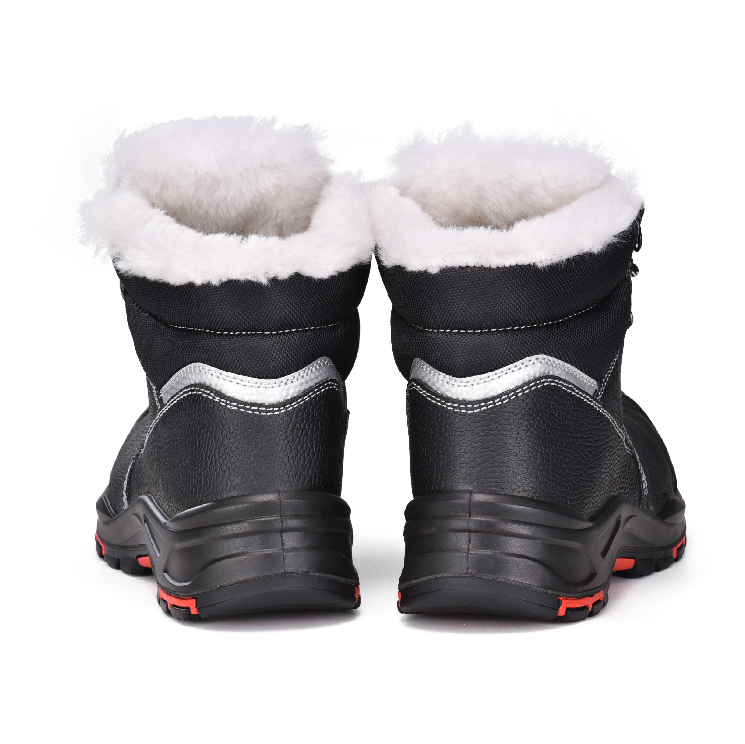 Fur Lined Composite Toe Winter Safety Boots for Cold Weather M-8573