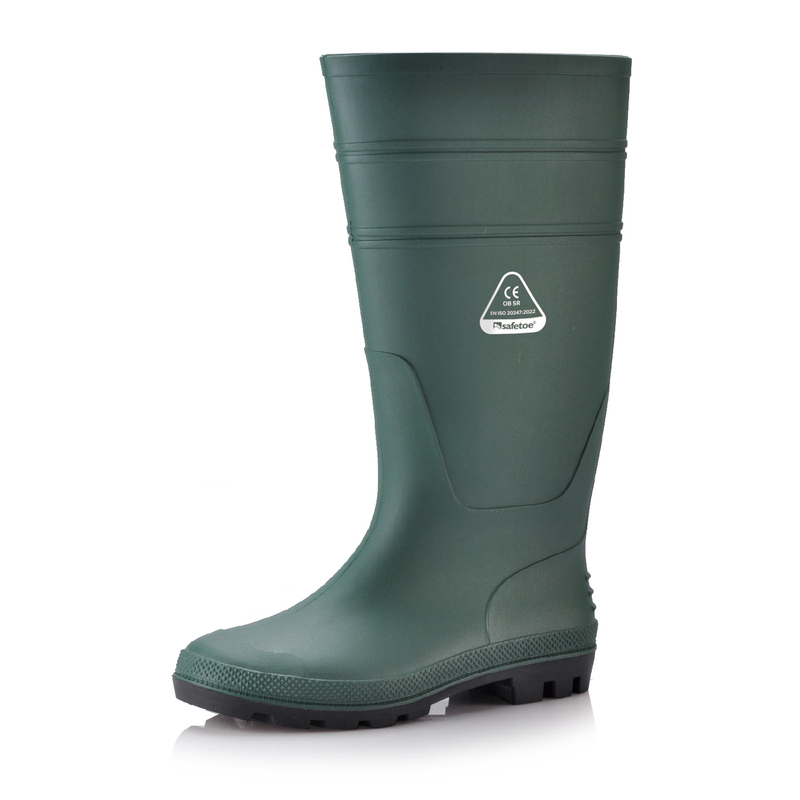PVC Gum Rain Boots W-6036 Green