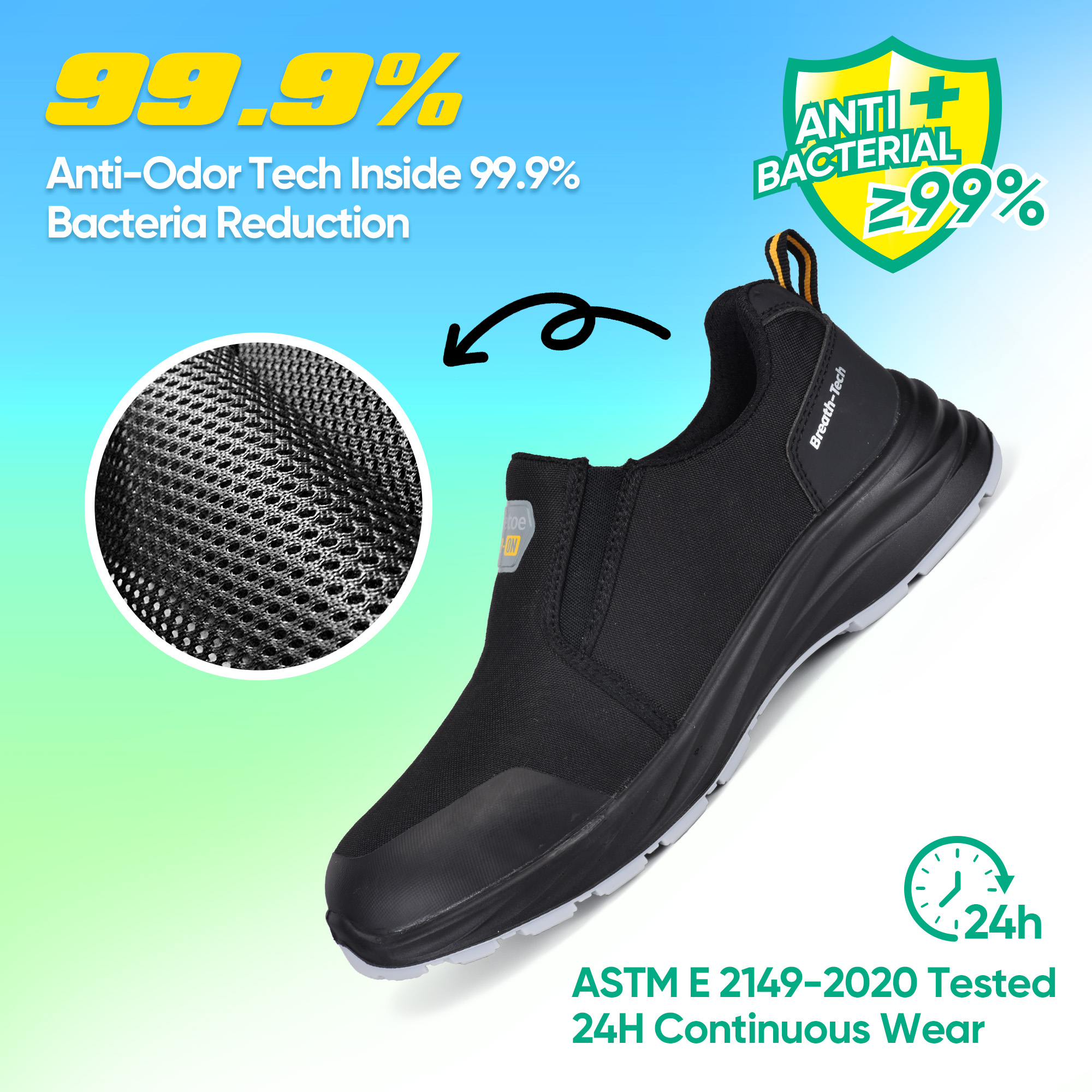 Safety Shoes Builders Warehouse Breathable Work Shoes L-7561