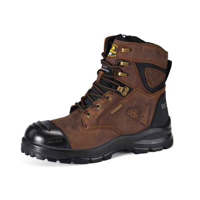  Heavy Duty Work Boots Composite Toe Safety Waterproof Membrane M-8580 Brown