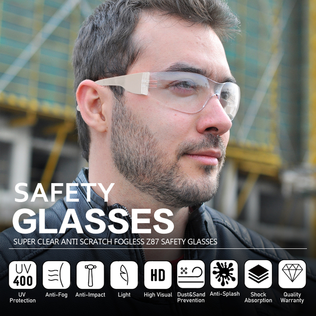 Ready Stock ANSI Z87 Approved Safety Glasses SG001