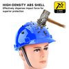 Blue Industrial Safety Helmets W-003