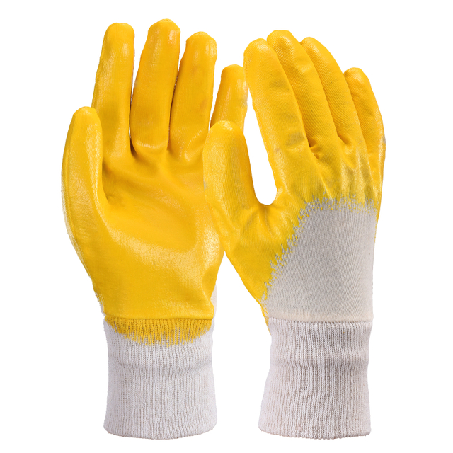 Nitrile Coated Industrial Work Gloves FD1289 Yellow