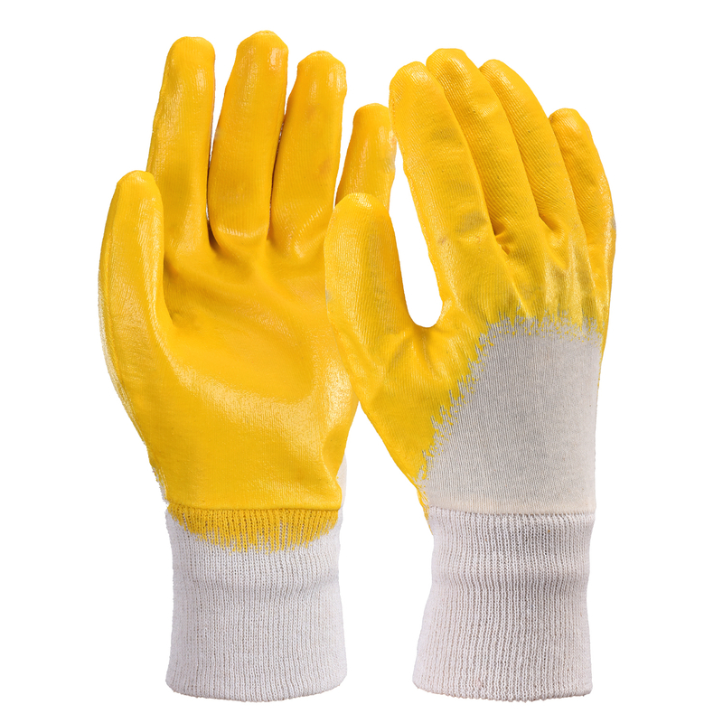 Nitrile Coated Industrial Work Gloves FD1289 Yellow
