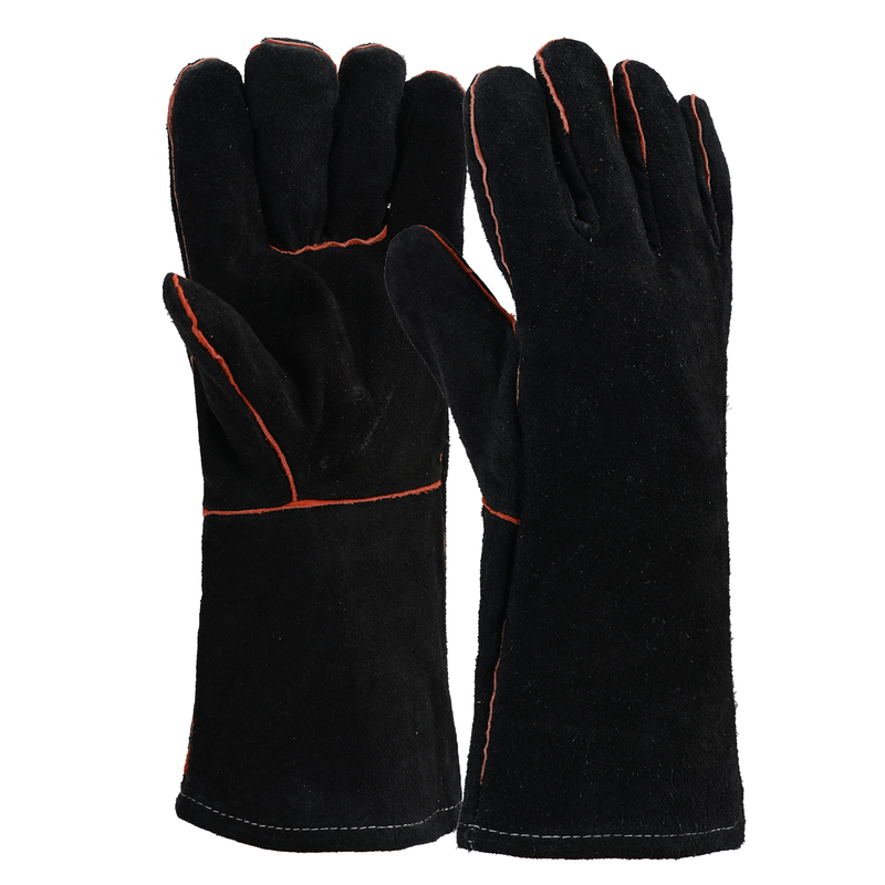 Welder Leather Work Gloves S-H24 Black