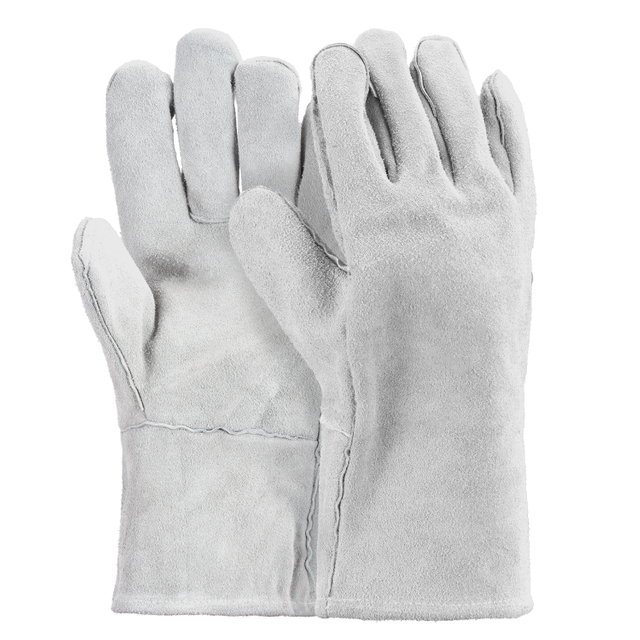 Welder Leather Work Gloves S-H24 Grey