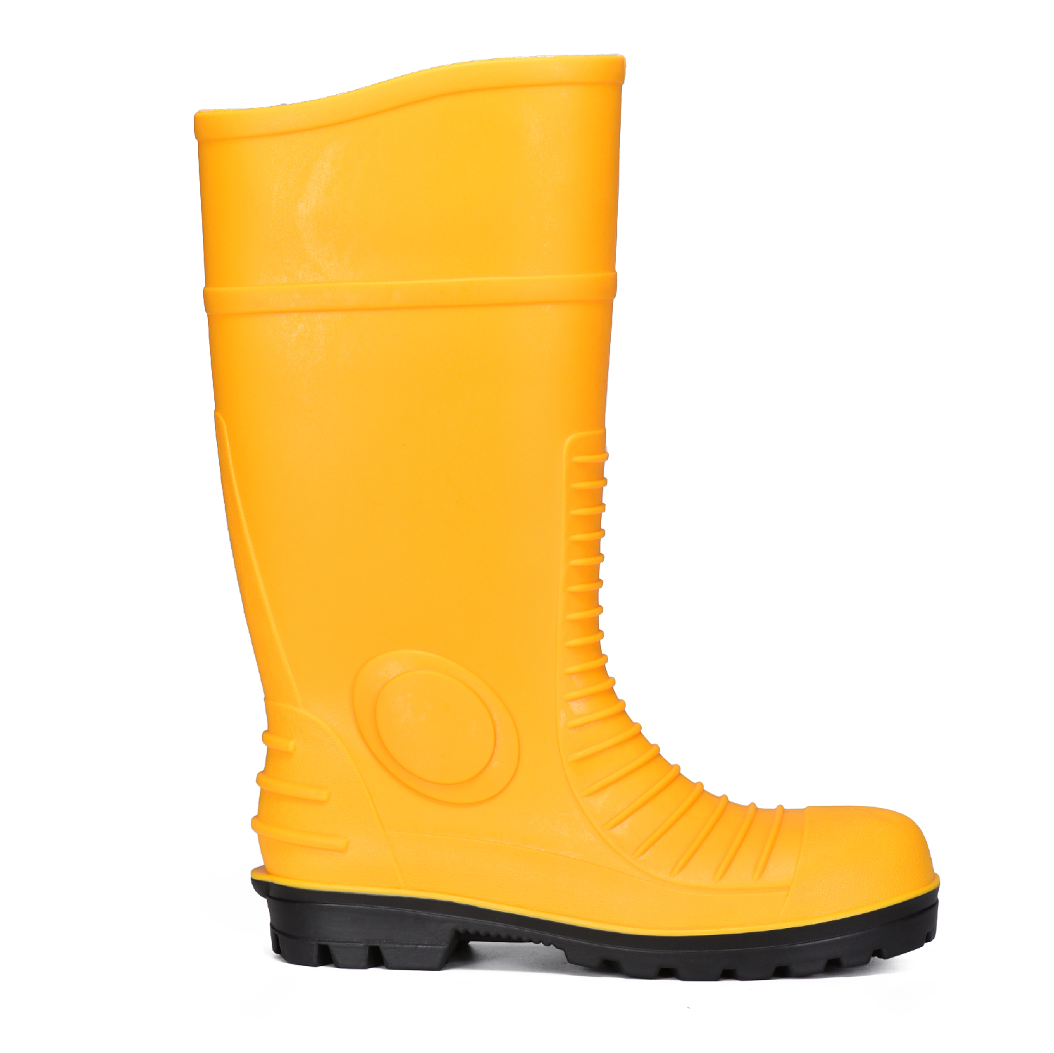 PVC Gum Boots Waterproof W-6055 Yellow