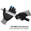 Construction Work Gloves Cut Resistant Safety Work Gloves PD8045 Black