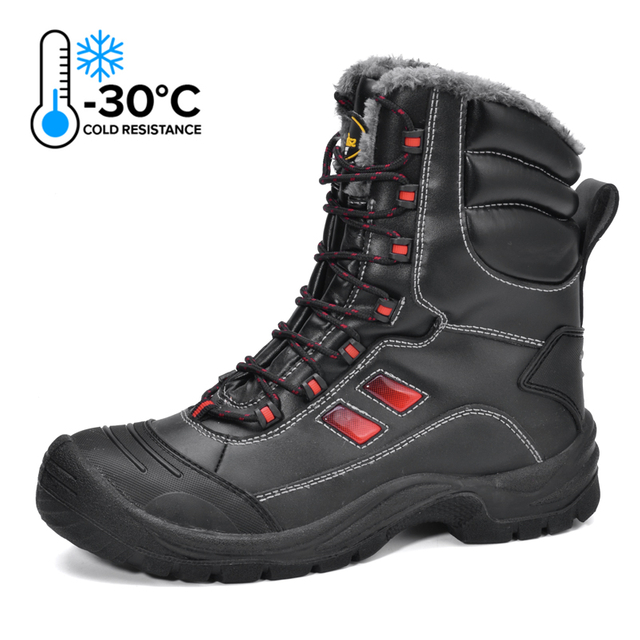 Shoes Price Wholesale Market Security Winter Mens Steel Toe Warm Winter Safety Work Boots H-9440