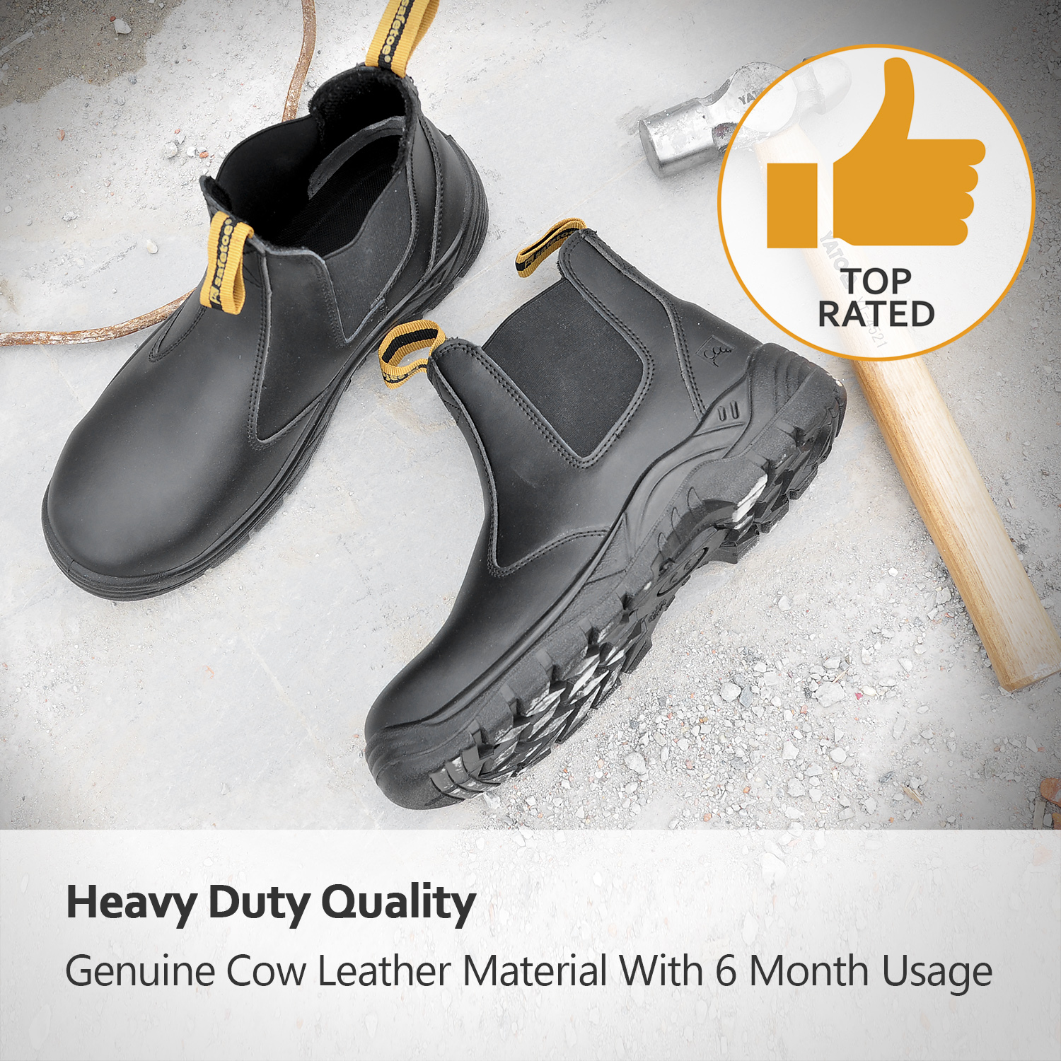 Site Black Protective safety boots