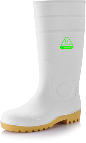 PVC Wellington Rain Boots W-6037 White