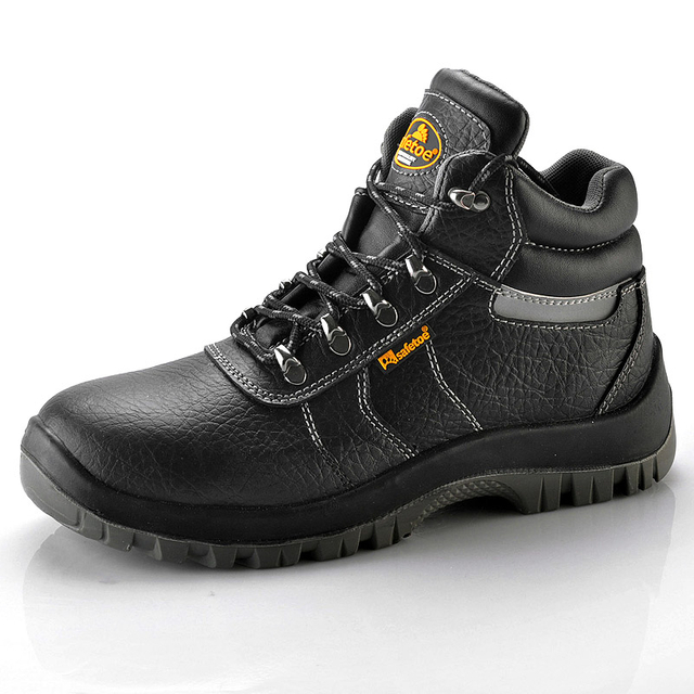 Palm Embossed Leather Safety Shoes M-8183