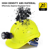 Helmet Construction Hard Hat Abs CE Approved Safety Helmets W-018 Yellow