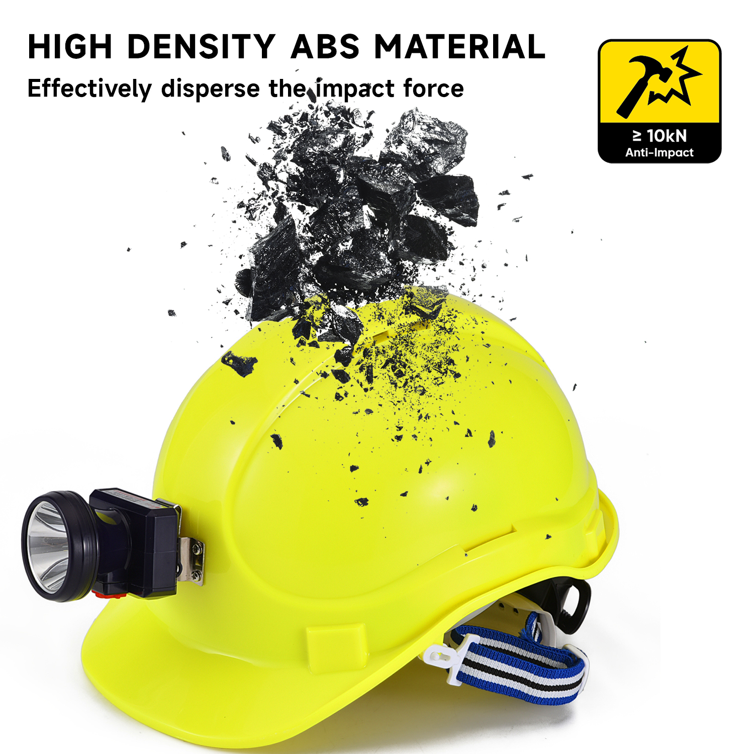 Helmet Construction Hard Hat Abs CE Approved Safety Helmets W-018 Yellow