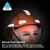 Adjustable Rotary Knob Work Helmets W-018 Orange