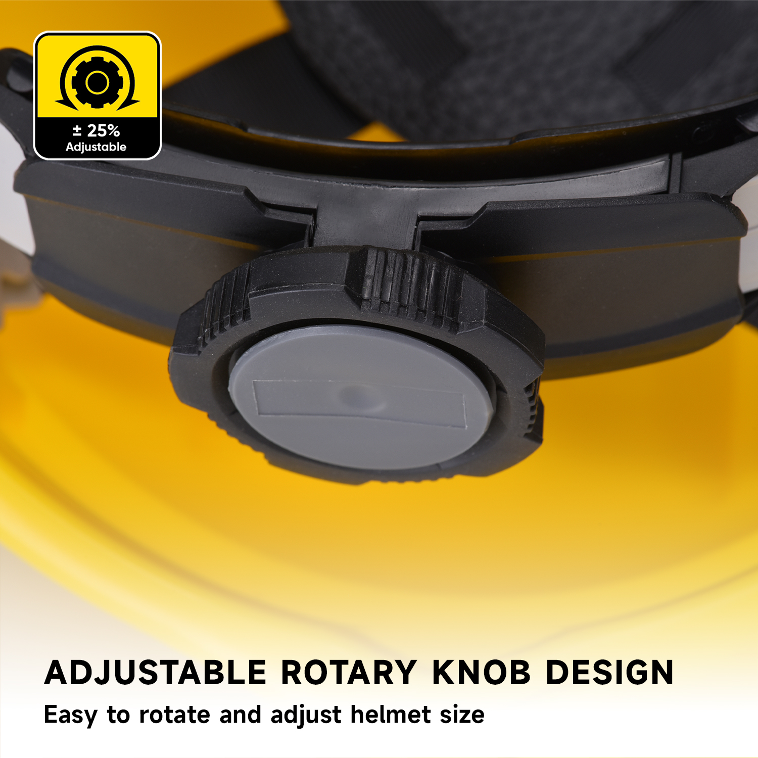 Yellow Industrial Safety Helmet W-002