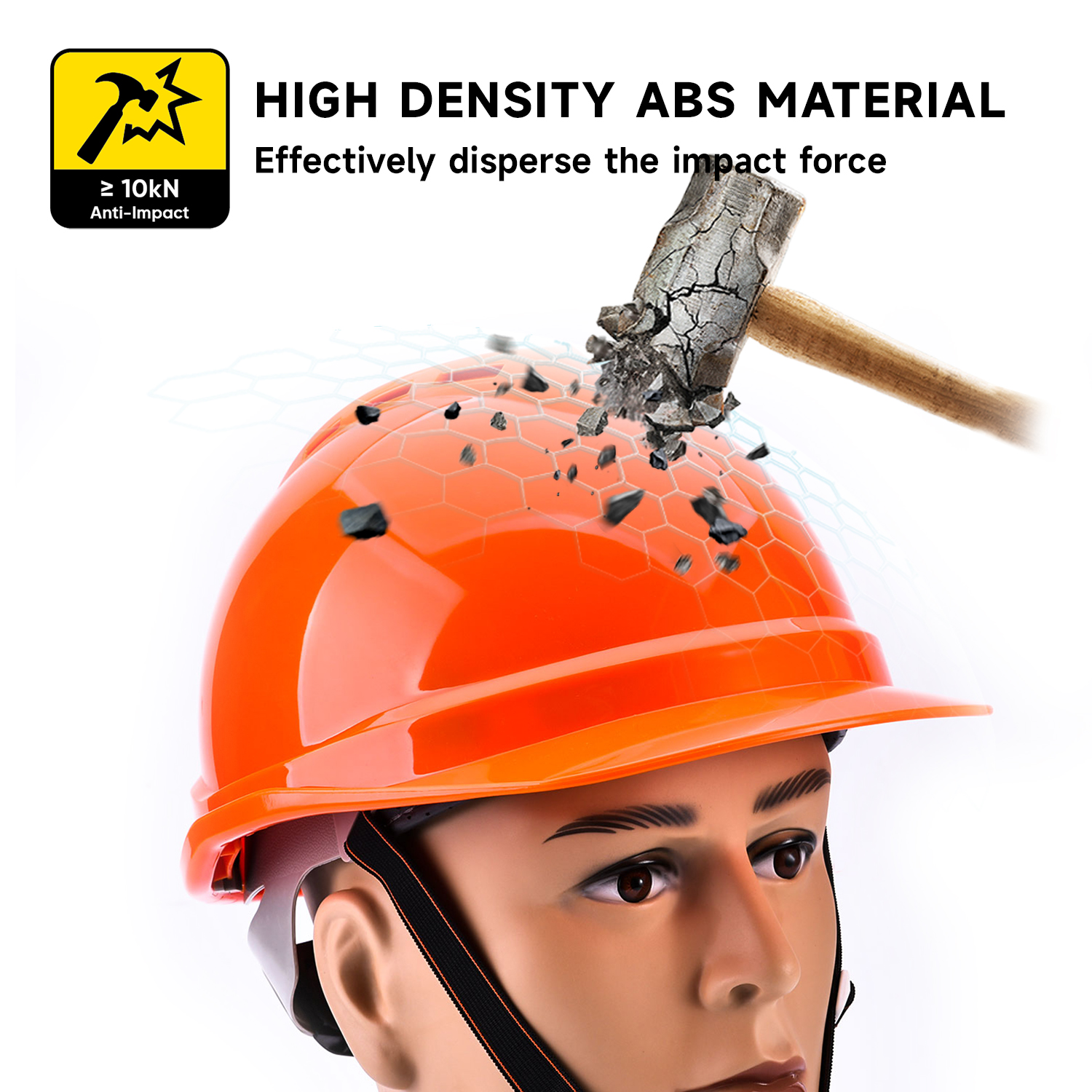 Anti-smashing Work Helmet W-002 Orange