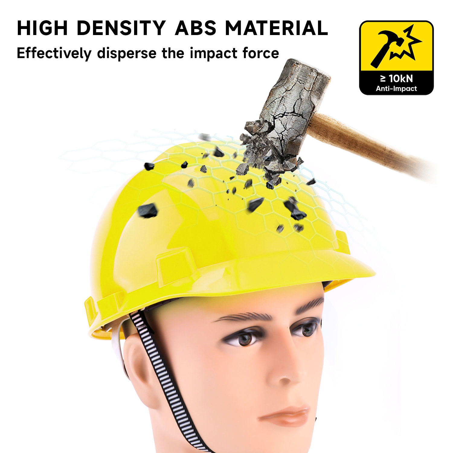 Yellow ABS Safety Helmets W-003