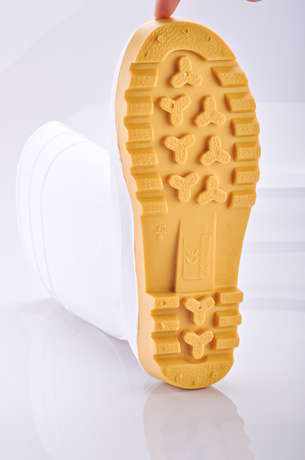 PVC Wellington Rain Boots W-6037 White