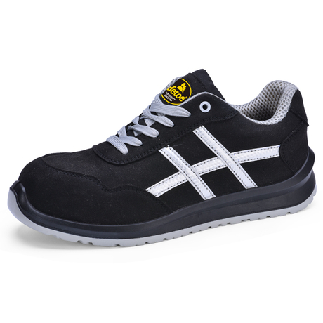 Cow Leather Work Safety Shoes L-7329 Black