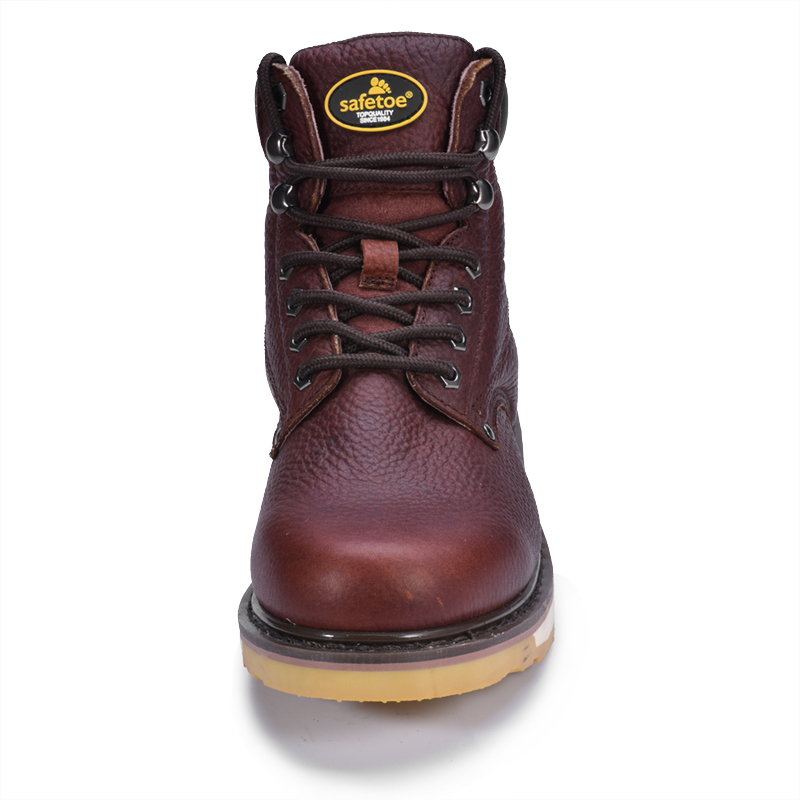 Traditional Lace-Up Wedge Work Boots M-8076