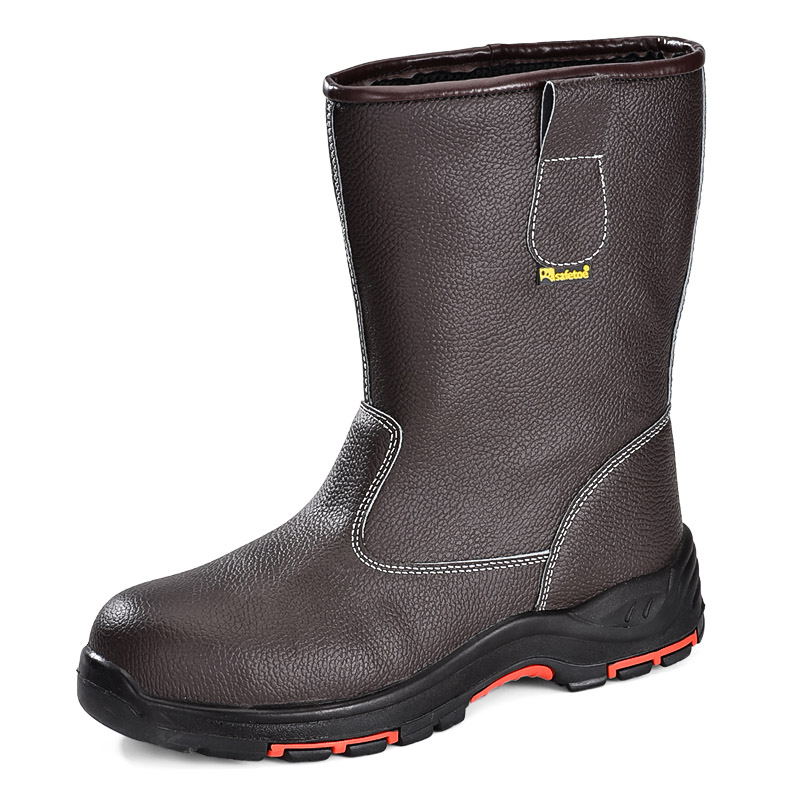 SAFETOE High Knee Brown Safety Boots H-9001