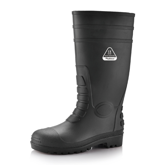 Waterproof Rubber Gum Boots W-6038 Black