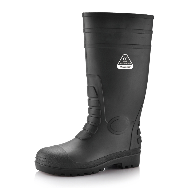 Waterproof Rubber Gum Boots W-6038 Black