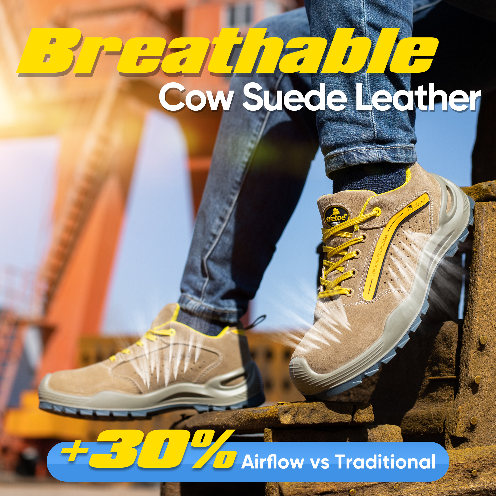 Breathable Summer Safety Shoes L-7296